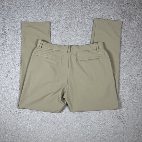 Bearbottom Clothing Pants Mens Large Khaki Stretch Golf Work Nylon Spandex Tan - Picture 6 of 12